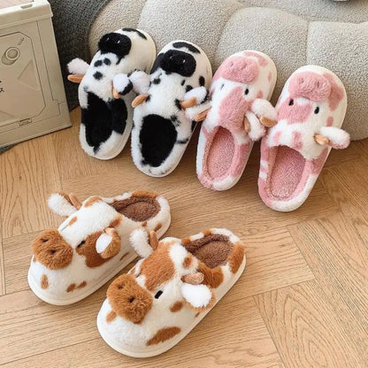 Cow Design Animal Slippers