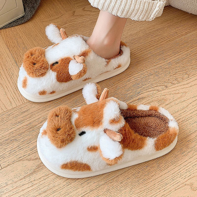 Cow Design Animal Slippers