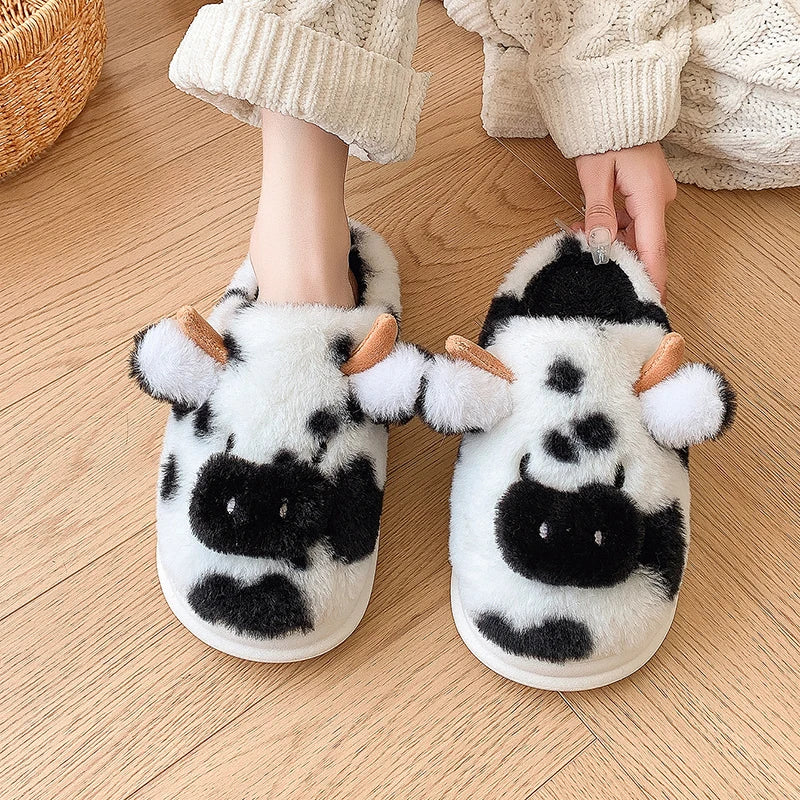 Cow Design Animal Slippers