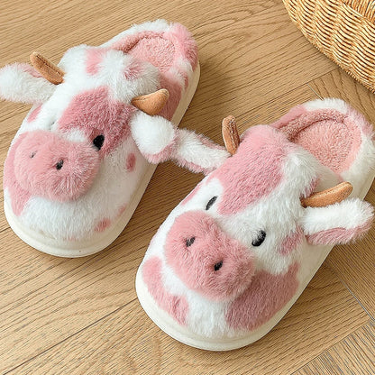 Cow Design Animal Slippers